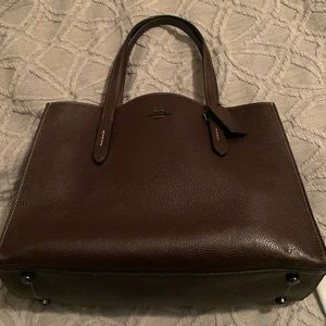 Oxblood Coach Tote